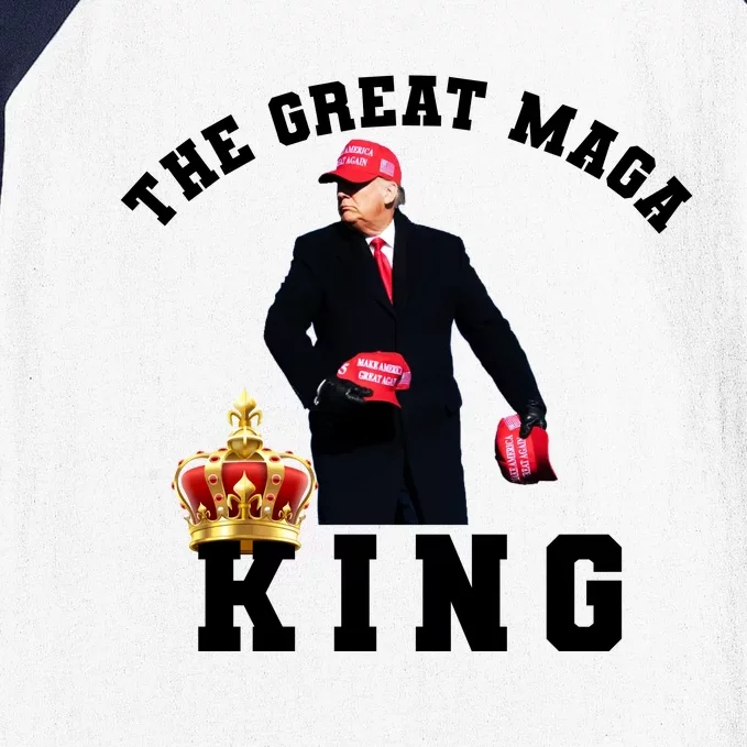 The Great MAGA King Trump 2024 USA Baseball Sleeve Shirt