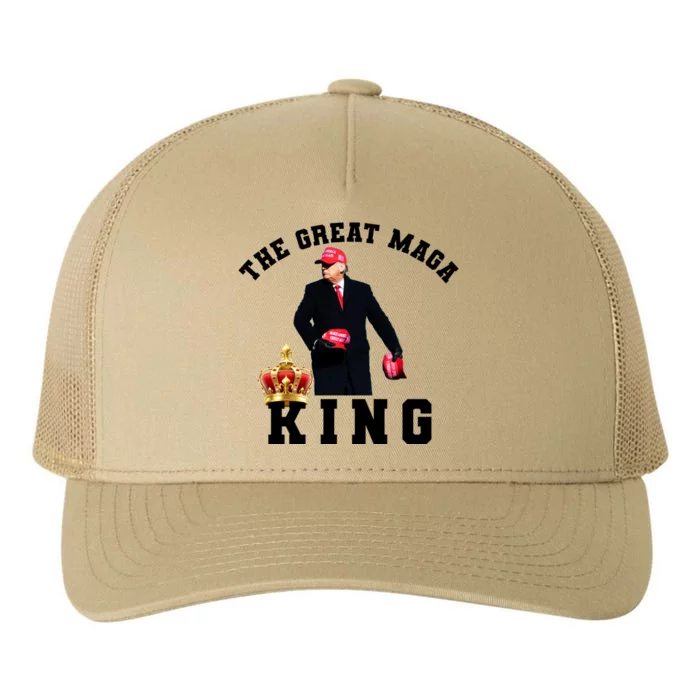 The Great MAGA King Trump 2024 USA Yupoong Adult 5-Panel Trucker Hat