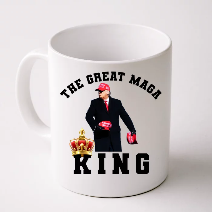 The Great MAGA King Trump 2024 USA Front & Back Coffee Mug