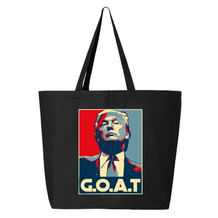 Trump Goat Middle Finger Election 2024 Republican Poster Trump Goat ILl Be Back 25L Jumbo Tote