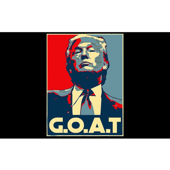 Trump GOAT Middle Finger Election 2024 Republican Poster Bumper Sticker