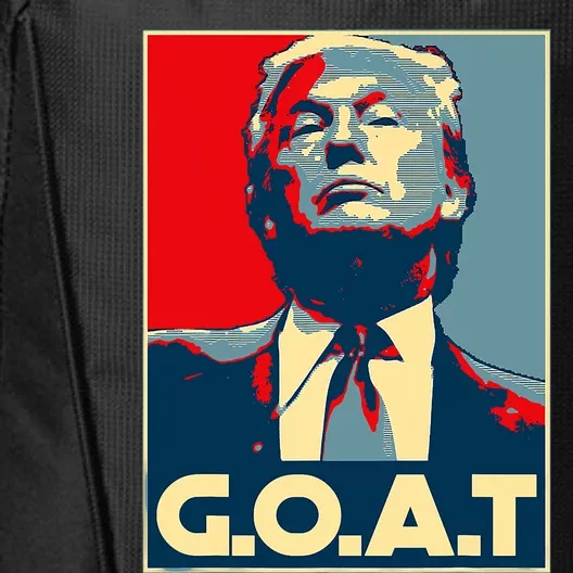 Trump Goat Middle Finger Election 2024 Republican Poster City Backpack