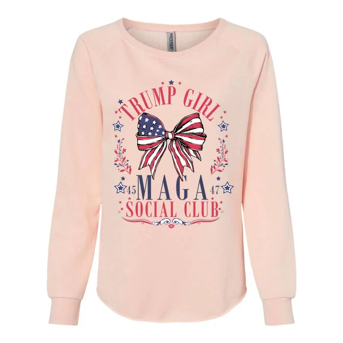 Trump Girl Maga Social Club Womens California Wash Sweatshirt