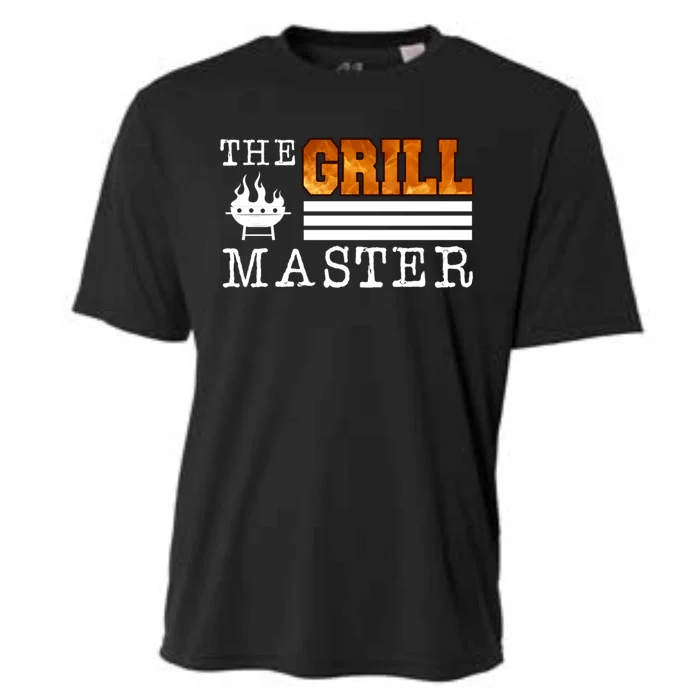 The Grill Master Bbq Barbecue Grillfather Grilling Sausage Gift Cooling Performance Crew T-Shirt