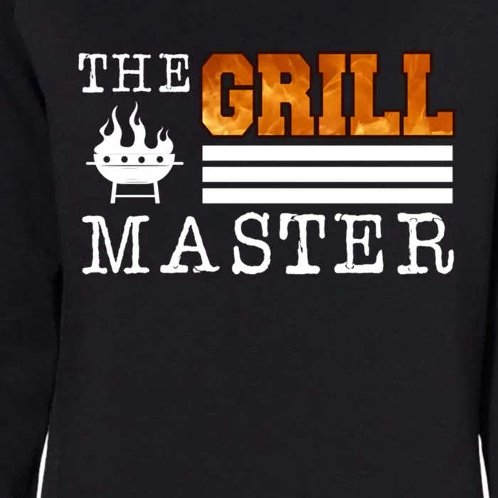 The Grill Master Bbq Barbecue Grillfather Grilling Sausage Gift Womens California Wash Sweatshirt