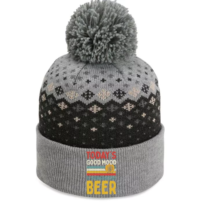 Todays Good Mood Is Sponsored By Beer Gift The Baniff Cuffed Pom Beanie