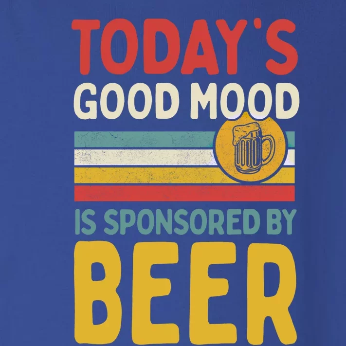 Todays Good Mood Is Sponsored By Beer Gift Toddler Long Sleeve Shirt