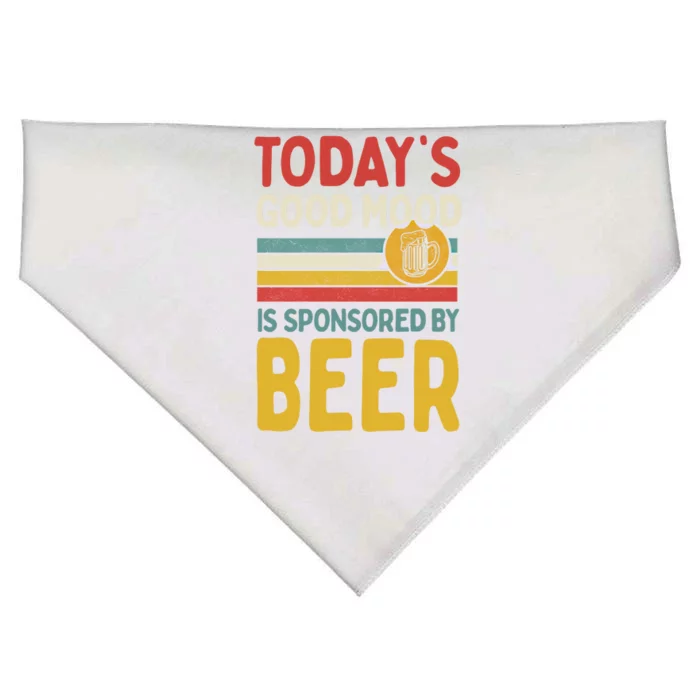 Todays Good Mood Is Sponsored By Beer Gift USA-Made Doggie Bandana