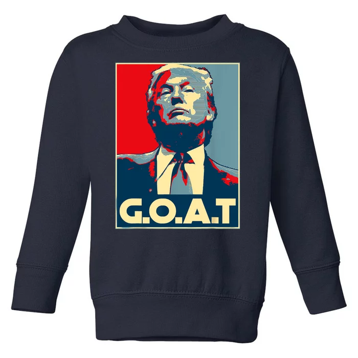 Trump Goat Middle Finger Election 2024 Felon Conviction Toddler Sweatshirt