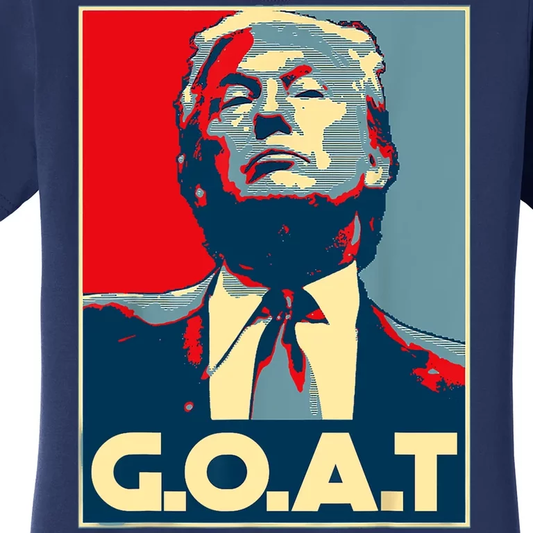 Trump Goat Middle Finger Election 2024 Felon Conviction Women's T-Shirt