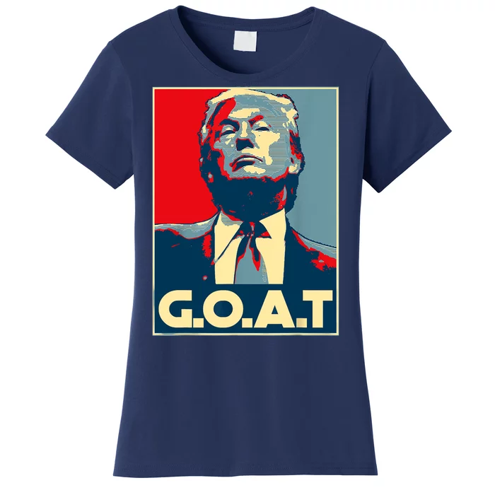 Trump Goat Middle Finger Election 2024 Felon Conviction Women's T-Shirt