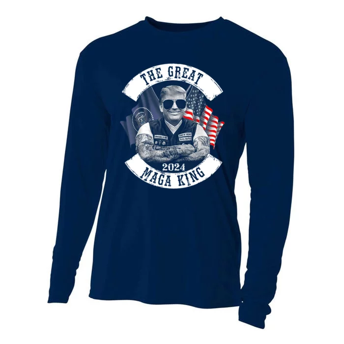 The Great MAGA King Trump 2024 Cooling Performance Long Sleeve Crew