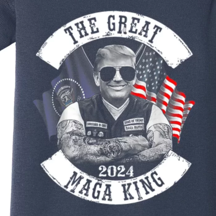 The Great MAGA King Trump 2024 Baby Bodysuit