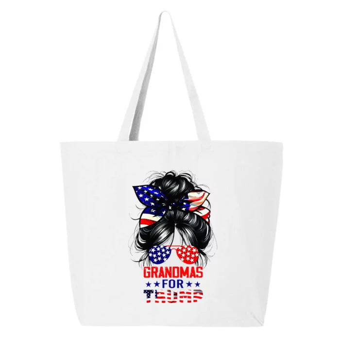 Trump Girl Messy Bun Republican Hot Moms Fortrump Mother Day 25L Jumbo Tote