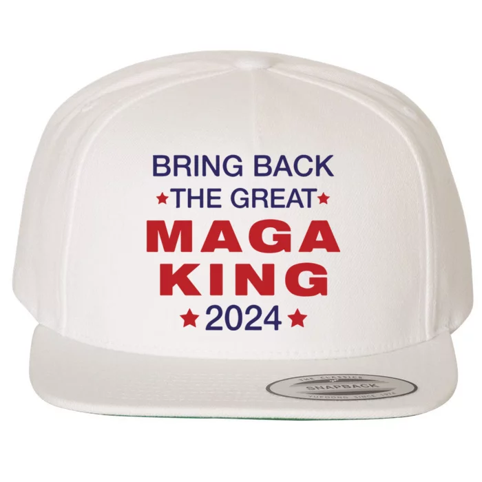 The Great Maga King Trump Ultra Maga Patriot Wool Snapback Cap