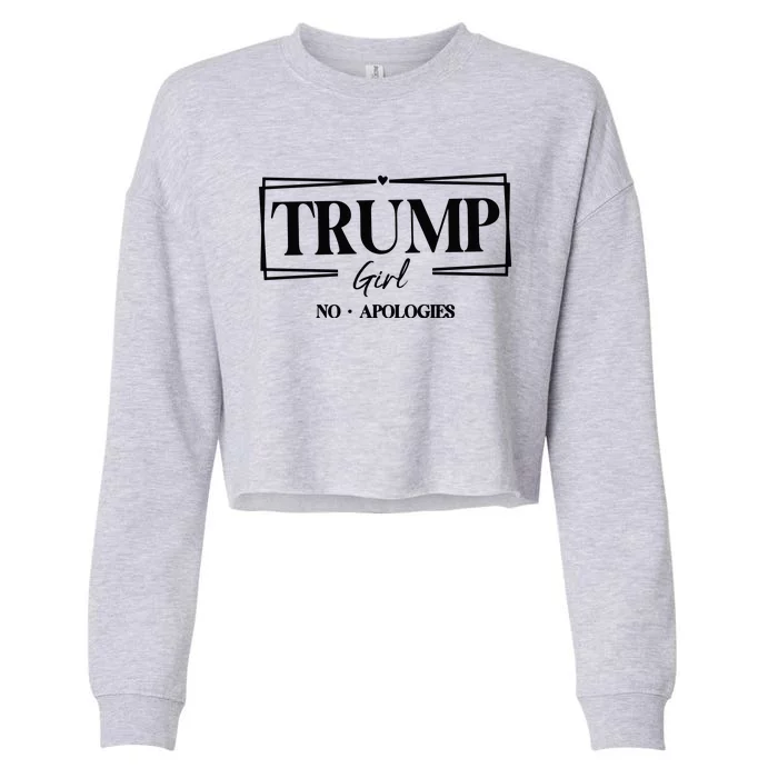 Trump Girl No Apologies Trump Girl Cropped Pullover Crew