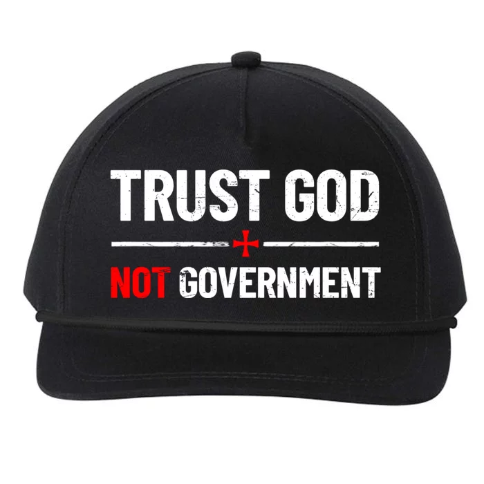 Trust God Not Government Anti Government Political Snapback Five-Panel Rope Hat