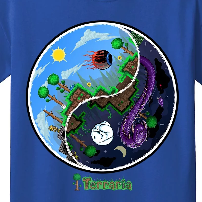 Terraria Gift: Night And Day Kids T-Shirt