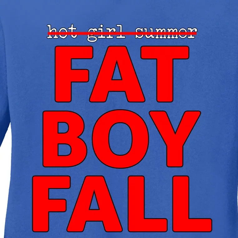 Thick Guy Not Hot Summer Fat Fall Gift Ladies Long Sleeve Shirt