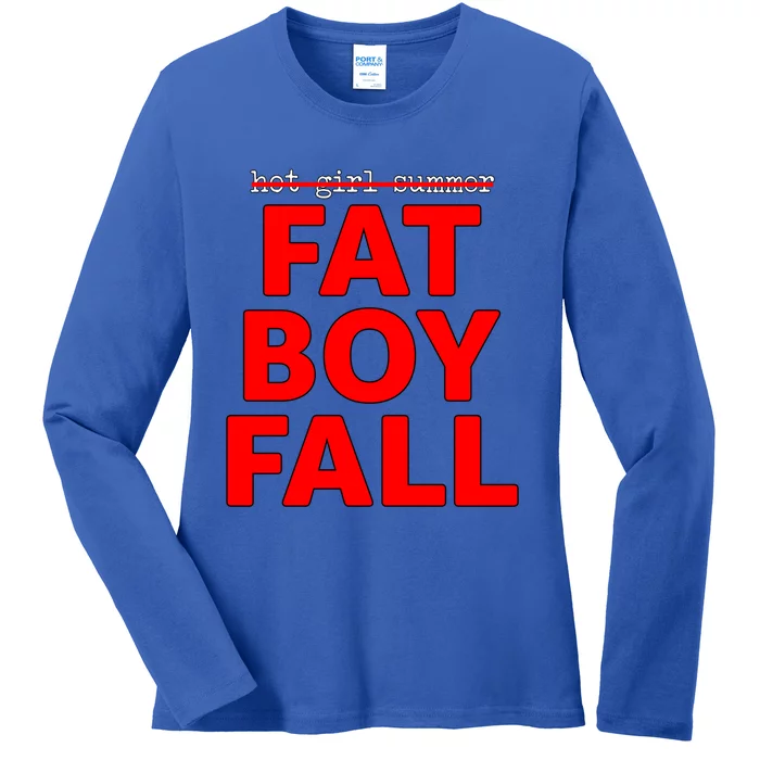 Thick Guy Not Hot Summer Fat Fall Gift Ladies Long Sleeve Shirt