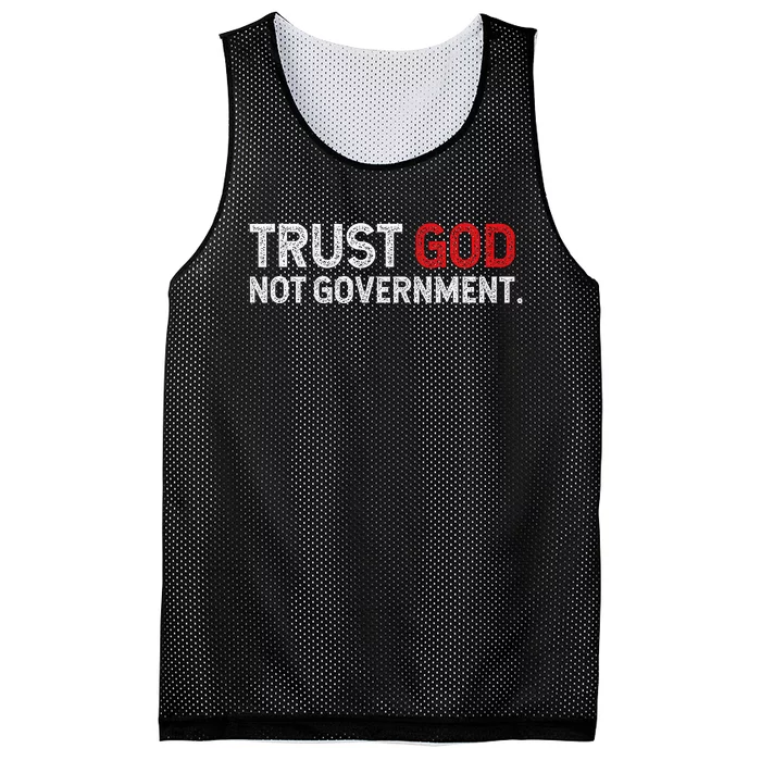 Trust God Not Government Mesh Reversible Basketball Jersey Tank