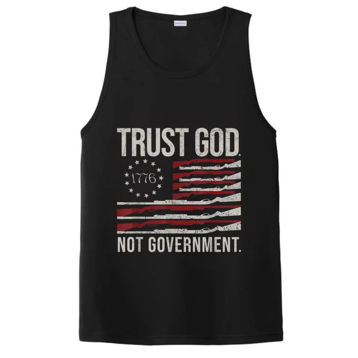 Trust God Not Government Anti Government Political Performance Tank