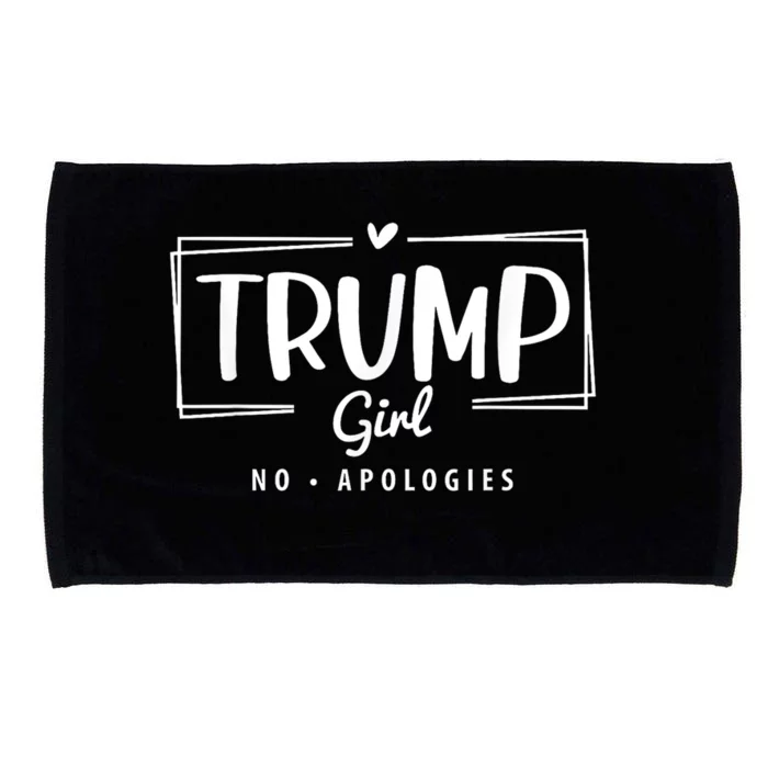 Trump Girl No Apologies Election 2024 Microfiber Hand Towel