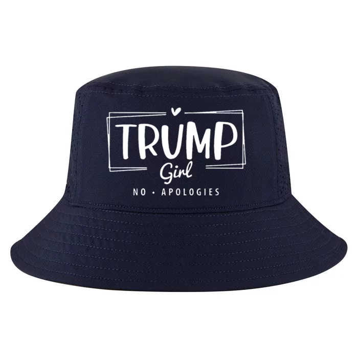 Trump Girl No Apologies Election 2024 Cool Comfort Performance Bucket Hat