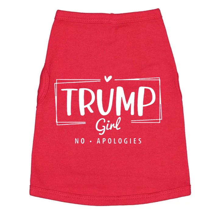 Trump Girl No Apologies Election 2024 Doggie Tank