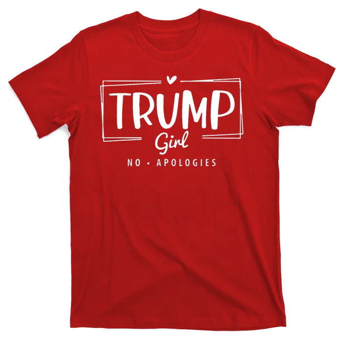 Trump Girl No Apologies Election 2024 T-Shirt