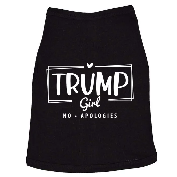 Trump Girl No Apologies Election 2024 Doggie Tank