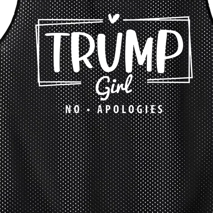 Trump Girl No Apologies Election 2024 Mesh Reversible Basketball Jersey Tank