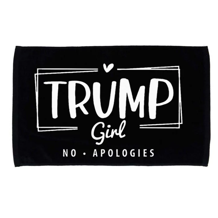 Trump Girl No Apologies Election 2024 Microfiber Hand Towel