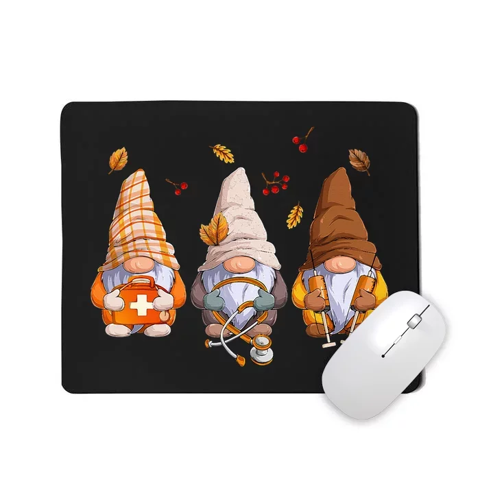 Thanksgiving Gnome Nurse with Stethoscope Celebrate Nurse Life Mousepad