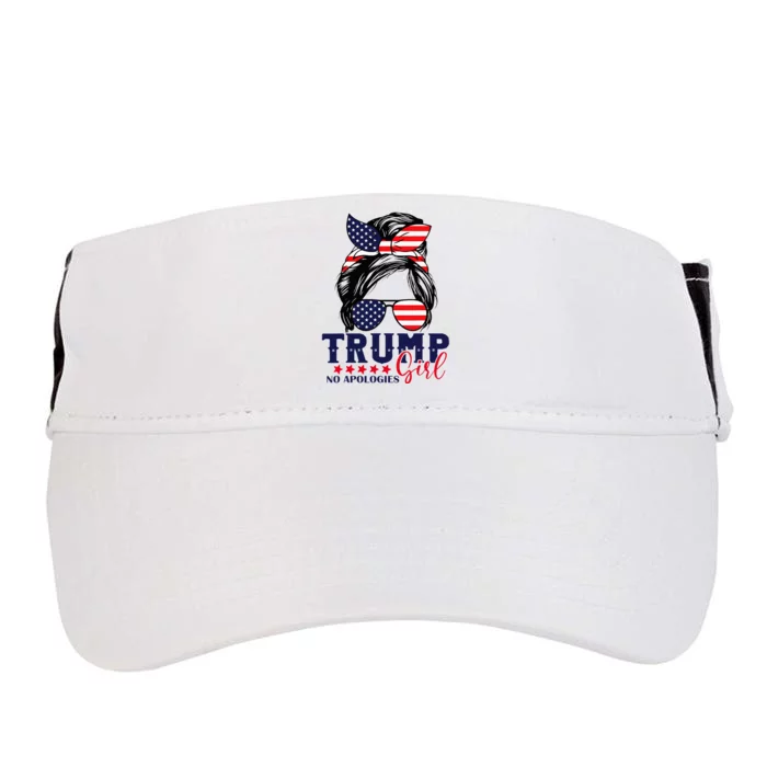 Trump Girl No Apologies Election 2024 Adult Drive Performance Visor