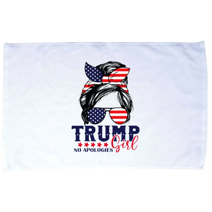 Trump Girl No Apologies Election 2024 Microfiber Hand Towel