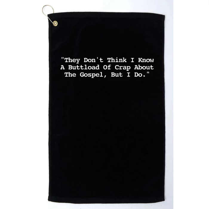 The Gospel Nacho Funny Wrestling Platinum Collection Golf Towel