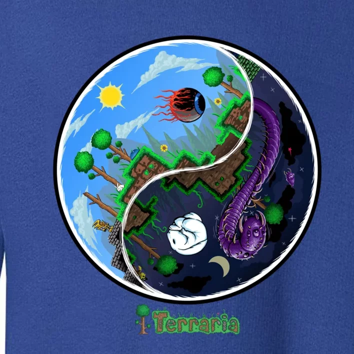 Terraria Gift: Night And Day Toddler Sweatshirt