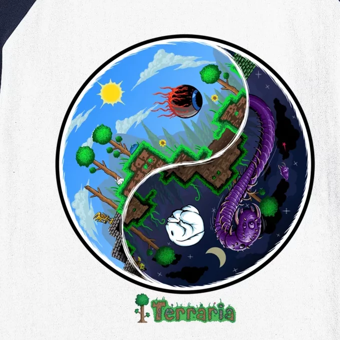 Terraria Gift: Night And Day Baseball Sleeve Shirt