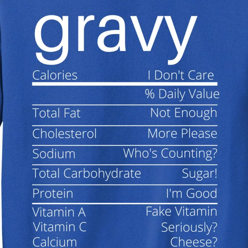 Turkey Gravy Nutrition Facts Thanksgiving Nutrition Facts Gift Sweatshirt