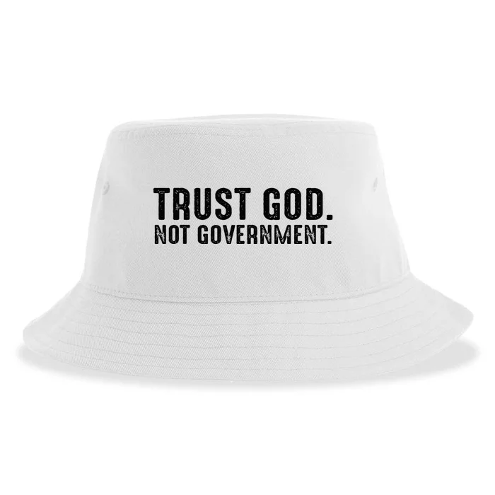 Trust God Not Government Sustainable Bucket Hat