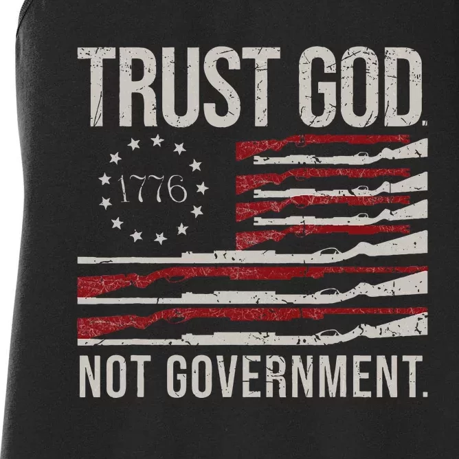 Trust God Not Government Antigovernment Political Women's Racerback Tank