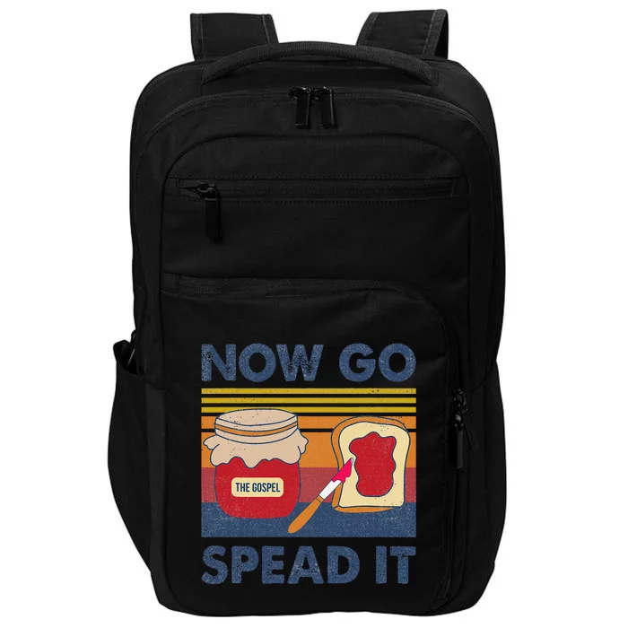 The Gospel Now Go Spread It Retro Impact Tech Backpack