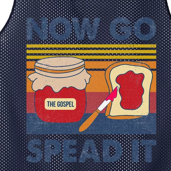 The Gospel Now Go Spread It Retro Mesh Reversible Basketball Jersey Tank