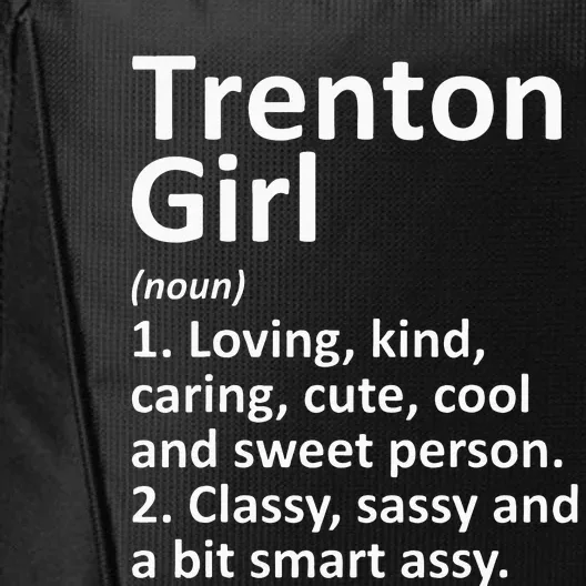 Trenton Girl Nj New Jersey Funny City Home Roots Gift City Backpack