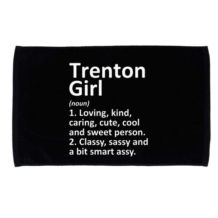 Trenton Girl Nj New Jersey Funny City Home Roots Gift Microfiber Hand Towel