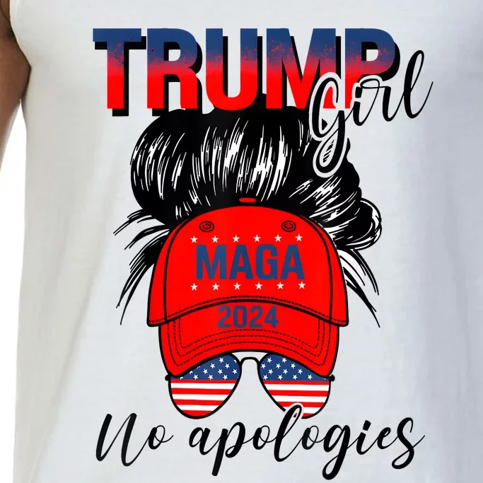 Trump Girl No Apologies Patriotic American Comfort Colors® Tank Top