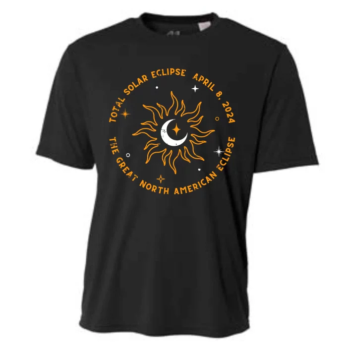 The Great North American Total Solar Eclipse April 8 2024 Cooling Performance Crew T-Shirt