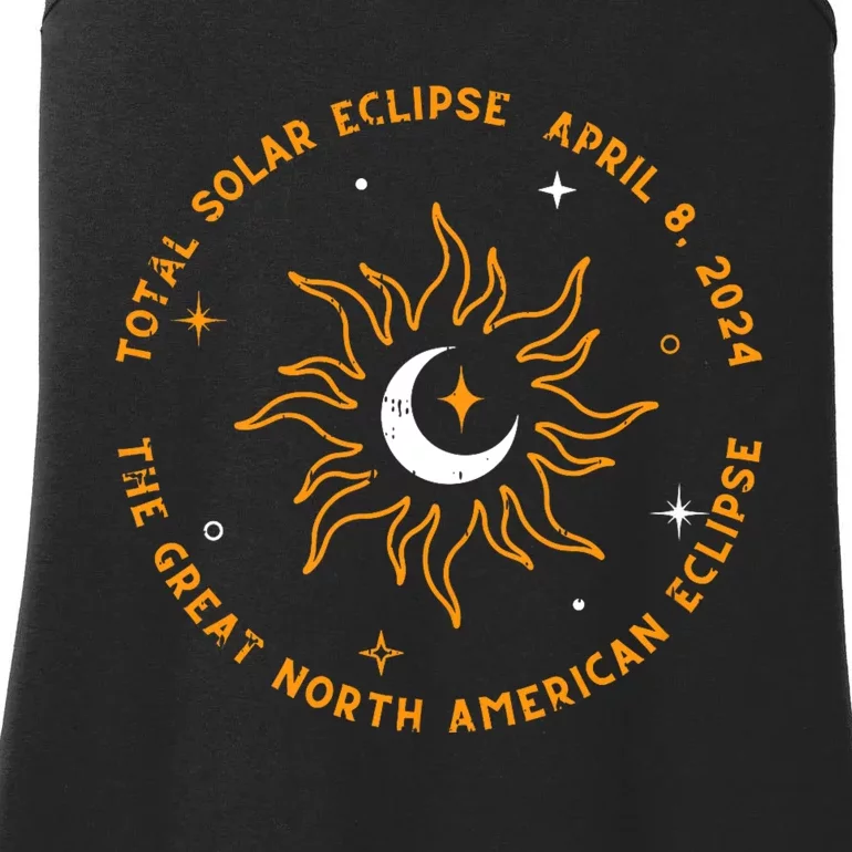 The Great North American Total Solar Eclipse April 8 2024 Ladies Essential Tank