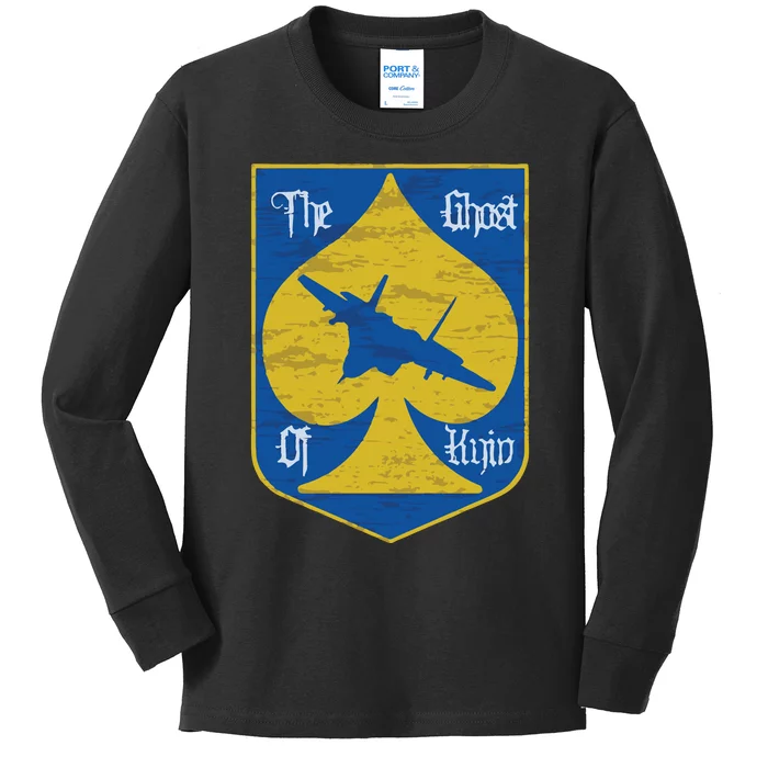 The Ghost Of Kyiv Kids Long Sleeve Shirt